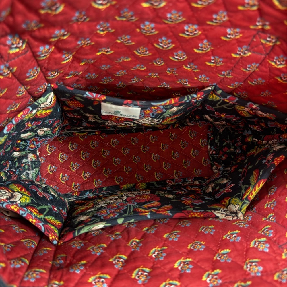 VERA BRADLEY Petite Paddy Tote Bag / Shoulder Bag in Anastasia Floral Pattern - Picture 6 of 7